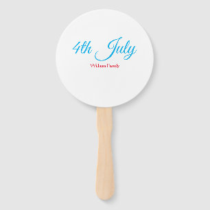 4th Juli onafhankelijkheidsdag voeg naamtekst toe Handwaaier