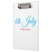 4th Juli onafhankelijkheidsdag voeg naamtekst toe  Klembord (Links)