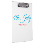 4th Juli onafhankelijkheidsdag voeg naamtekst toe  Klembord (Rechts)