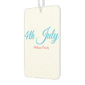 4th Juli onafhankelijkheidsdag voeg naamtekst toe  Luchtverfrisser (Links)