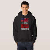 4th juli weg maar nooit vergeten veteranen memoria hoodie (Voorkant volledig)