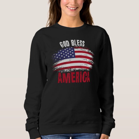 4th july apparel USA american flag 4th of july for Trui (Voorkant)