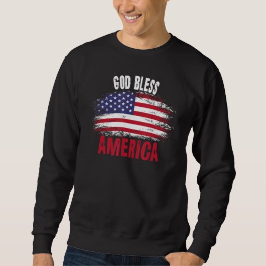 4th july apparel USA american flag 4th of july for Trui (Voorkant)
