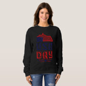 4th july apparel USA american flag 4th of july for Trui (Voorkant volledig)