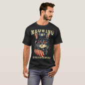 4th July Cat Lover, Meowing For The Fur-th Of July T-shirt (Voorkant volledig)
