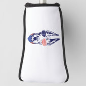 4th july Great Dane American Flag Independence Day Golfheadcover (Draai 90)