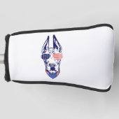 4th july Great Dane American Flag Independence Day Golfheadcover (Voorkant)