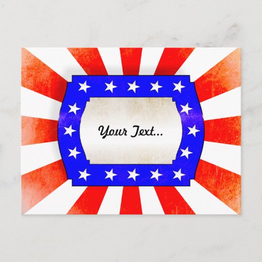 4th July Independence Day Briefkaart (Voorkant)