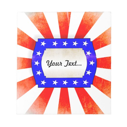 4th July Independence Day Notitieblok (Voorkant)
