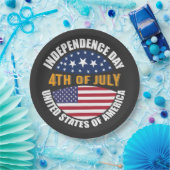 4th July Independence Day Papieren Bordje (Feest)