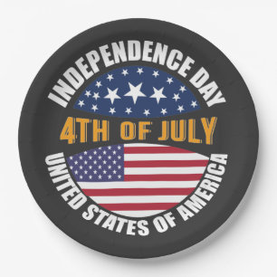4th July Independence Day Papieren Bordje