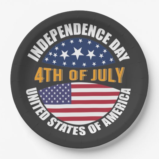 4th July Independence Day Papieren Bordje (Voorkant)