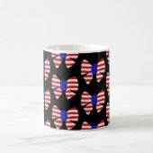 4th July Kleding Amerika Vlag Patriottisch lint Koffiemok (Center)