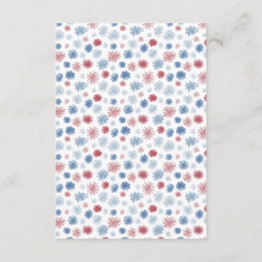 4th July New Address Moving Flat Announcement Card Aankondiging (Achterkant)