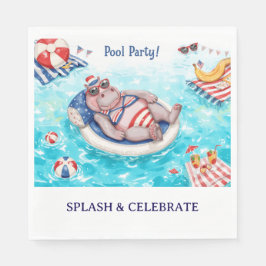 4th July Pool Party with Hippo in Bikini  Servet