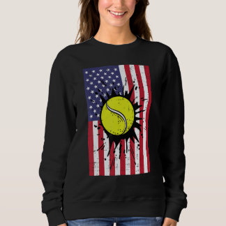 4th July Tennis America Flag Patriotic Men Boys Ki Trui