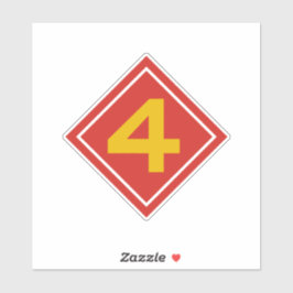 4th Marine Division United States Military Sticker