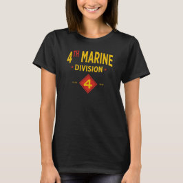 4th Marine Division Verenigde Staten Militaire Vro T-shirt