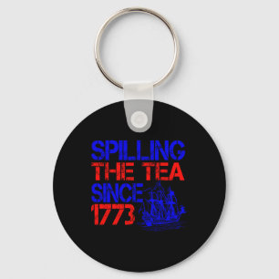 4th morsen van de thee sinds 1773 vierde van juli sleutelhanger