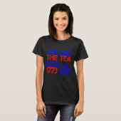 4th morsen van de thee sinds 1773 vierde van juli t-shirt (Voorkant volledig)