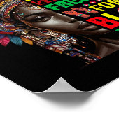 4th niet liet me vrij Juneteenth is mijn onafhanke Poster (Hoek)