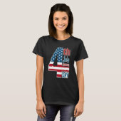 4th of July 2023 Independence Day With USA America T-shirt (Voorkant volledig)