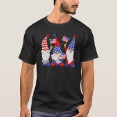 4th Of July 2023 Patriotic Gnomes Funny American U T-shirt (Voorkant)