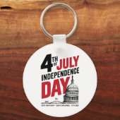 4th of July 250th Anniversary Independence Day Sleutelhanger (Voorkant)