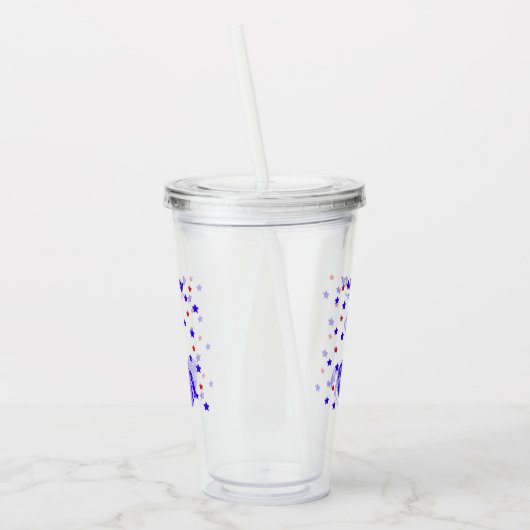 4th of July Acryl Drinkbeker (Links)