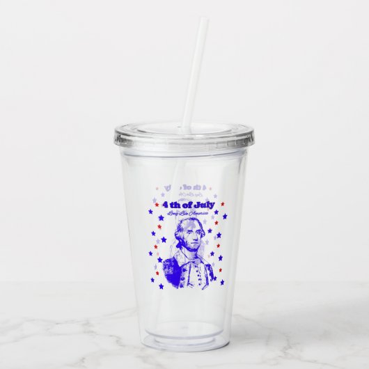 4th of July Acryl Drinkbeker (Achterkant)