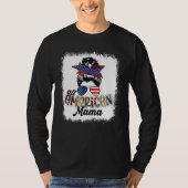 4th of July All American Mama Bleached Tees Messy  (Voorkant)