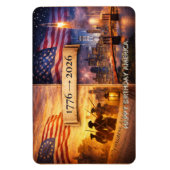 4th of July America 1776 - 2026 USA 250th Flexible Magneet (Verticaal)