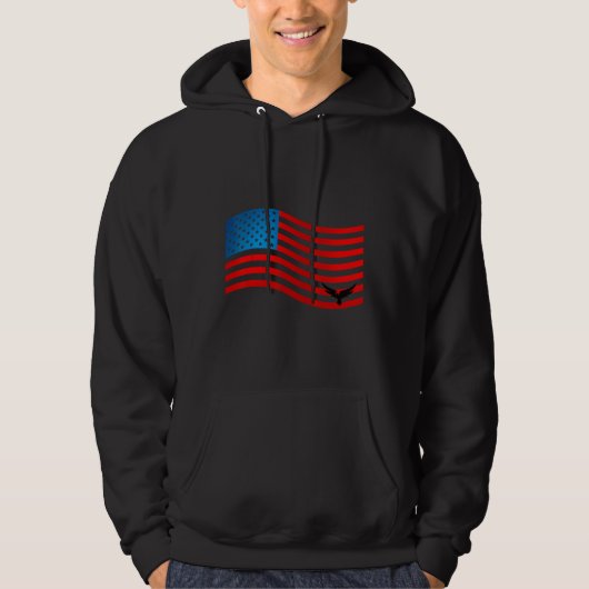 4th of July America Patriotic Day Hoodie (Voorkant)