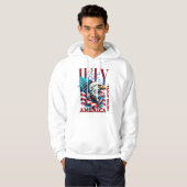 4th of July American Eagle Sublimation-61904 Hoodie (Voorkant volledig)