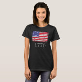 4th Of July American Flag Betsy Ross 1776 Men Wom T-shirt (Voorkant volledig)
