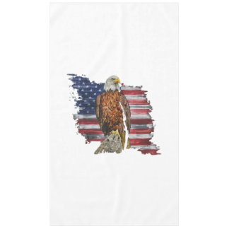 4th of July American Flag Eagle Independence Day Tafelkleed