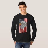 4th Of July American Flag Patriotic Eagle USA Cool T-shirt (Voorkant volledig)
