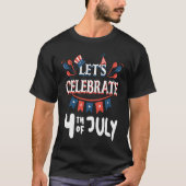 4th Of July American Flag T-shirt (Voorkant)