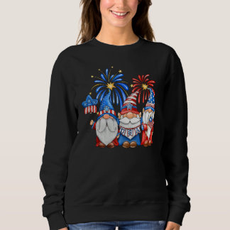 4th Of July American Gnomes Celebrating Independen Trui