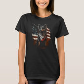 4th of July Australian Shepherd USA Flag Patriotic T-shirt (Voorkant)