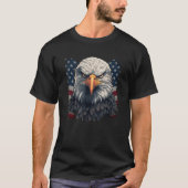 4th of July bald Eagle Patriotic American T-shirt (Voorkant)