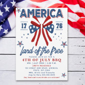 4th of July BBQ - America Land of the Free Kaart