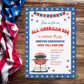 4th of July BBQ Party – ALL AMERICAN BBQ Kaart