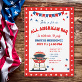 4th of July BBQ Party – ALL AMERICAN BBQ Kaart