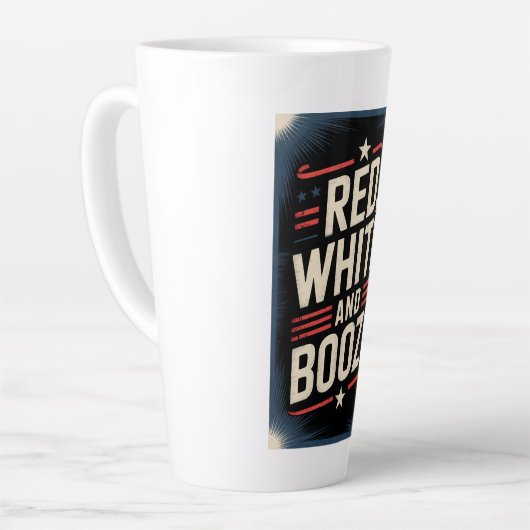 4th of July Booze Party | Red White and Booze Latte Mok (Linkerhoek)