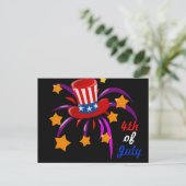 4th of July Briefkaart (Staand voorkant)