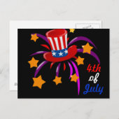 4th of July Briefkaart (Voorkant / Achterkant)