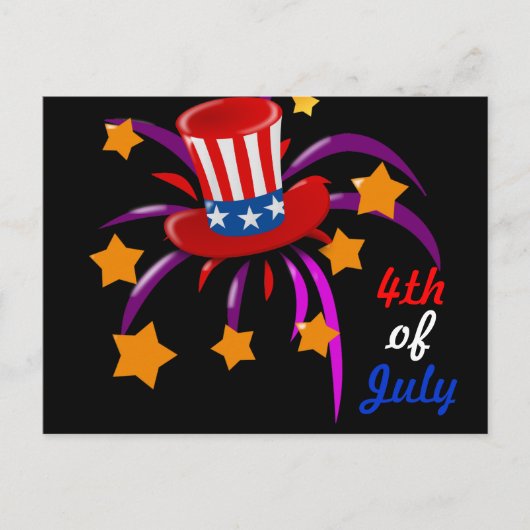 4th of July Briefkaart (Voorkant)
