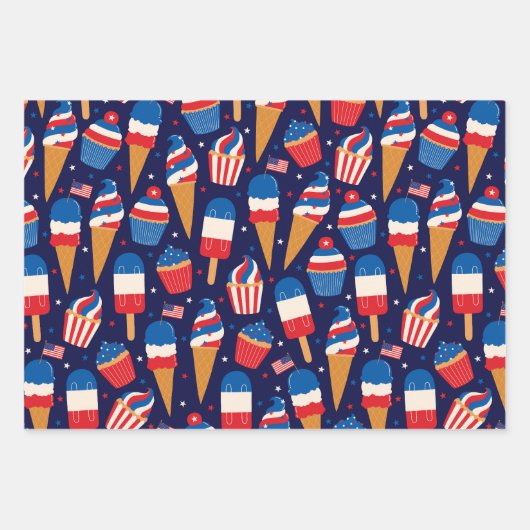 4Th Of July Celebration  Inpakpapier Vel (Voorkant 2)