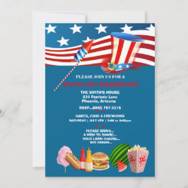 4th of July Celebration Party Patriotic   Kaart